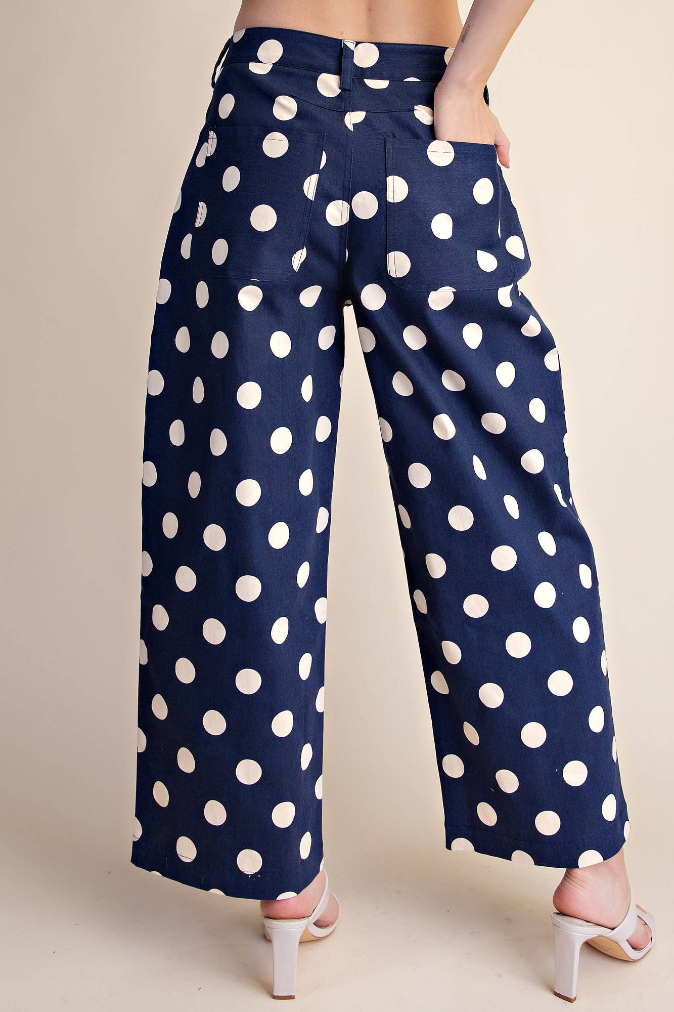 Polka Dot Barrel Casual Pants
