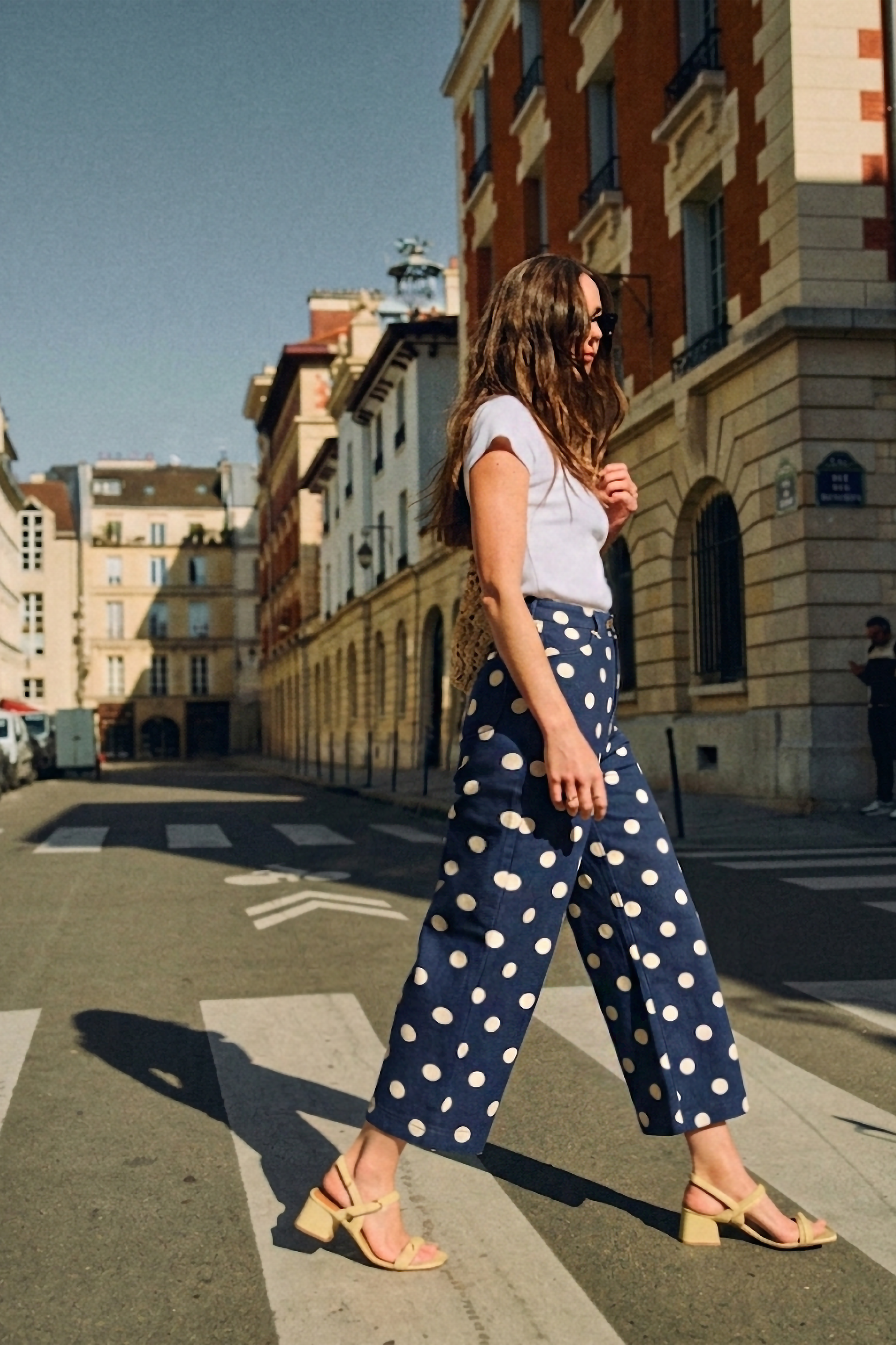 Polka Dot Barrel Casual Pants